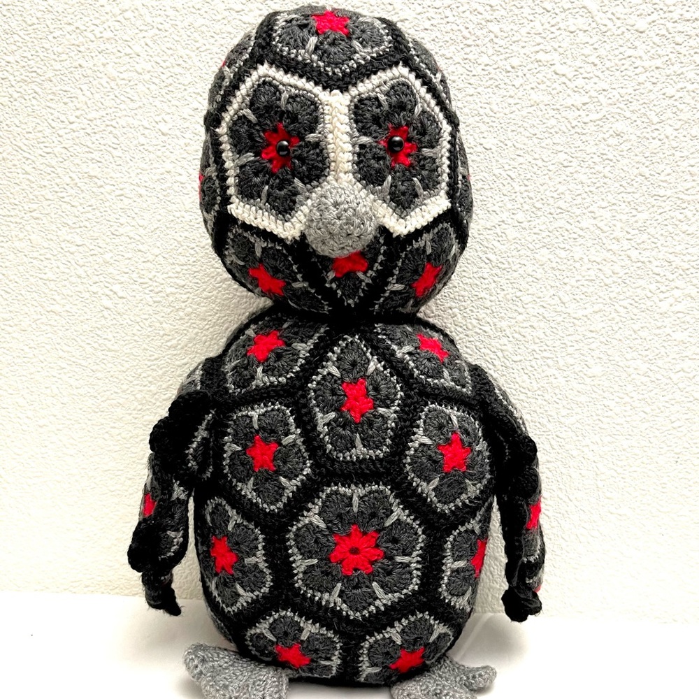 Large Crochet Penguin Stuffed Animal Plush